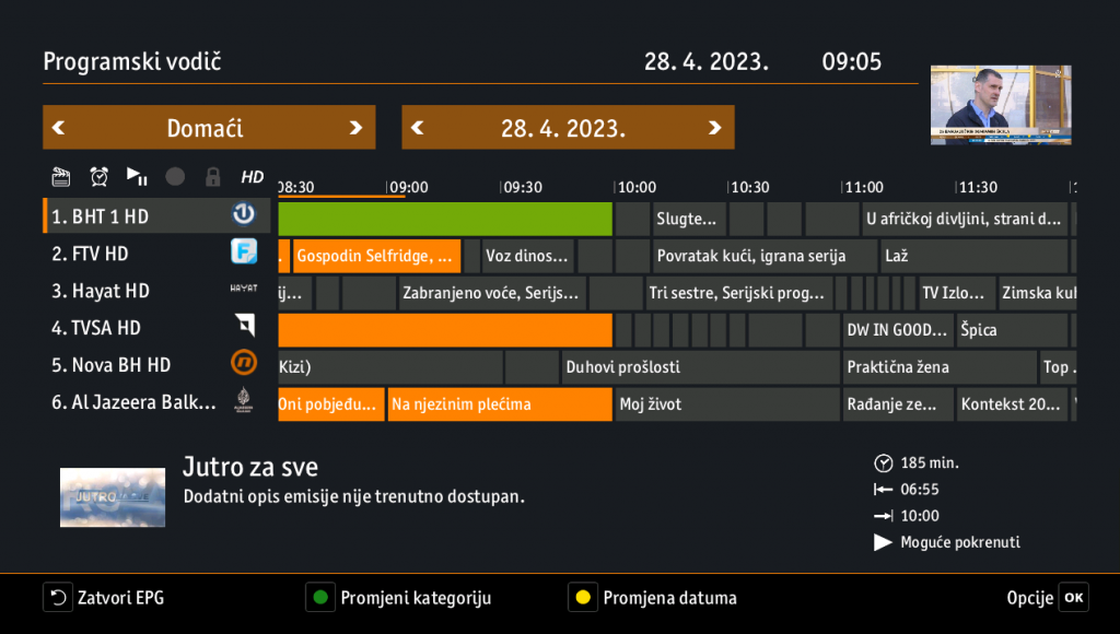 Snimanje I Premotavanje - BH Telecom D.d. Sarajevo